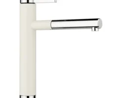 Blanco Küchenarmatur mit Handbrause LINEE-S chrom softweiß 526957