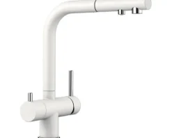 Blanco Küchenarmatur mit Handbrause und Filterfunktion FONTAS-S II silgranitweiß matt 525204