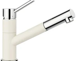 Blanco Küchenarmatur mit Handbrause KANO-S chrom softweiß 527655