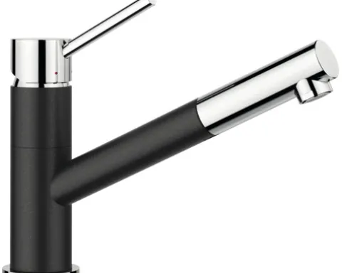 Blanco Küchenarmatur mit Handbrause KANO-S anthrazit chrom 527649