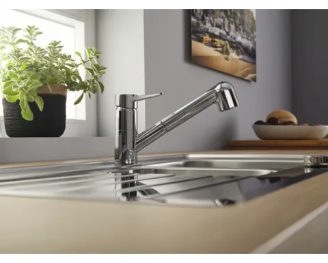 Blanco Küchenarmatur mit Handbrause WEGA-S II chrom 526416