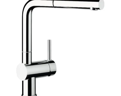 Blanco Küchenarmatur Niederdruckarmatur mit Brause LINUS-S chrom 512200
