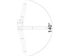Blanco Küchenarmatur Niederdruckarmatur mit Brause LINUS-S chrom 512200