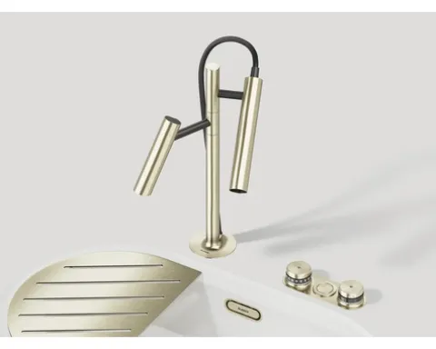 Blanco Küchenarmatur Wasserhahn mit Sprudel und Filterfunktion CHOICE LUNEOO-S satin platinum satiniert 527981