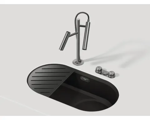 Blanco Küchenarmatur Wasserhahn mit Sprudel und Filterfunktion CHOICE LUNEOO-S satin platinum satiniert 527981