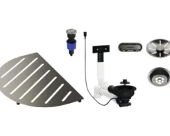 Blanco Komponentenset OOVALON satin platinum 527997
