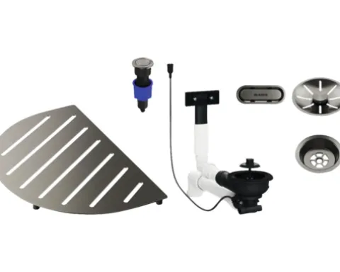 Blanco Komponentenset OOVALON satin platinum 527997