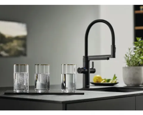 Blanco Wasserhahn mit Sprudel EVOL-S PRO SODA schwarz matt 526629