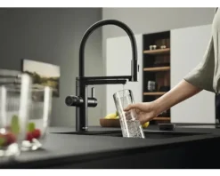 Blanco Wasserhahn mit Sprudel EVOL-S PRO SODA schwarz matt 526629