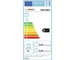 Bosch Backofenset HBD230CR63 Nutzvolumen 71 l Maße BxHxT 59,4 cm x 59,5 cm x 54,8 cm