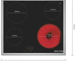 Bosch Backofenset HBD230CR63 Nutzvolumen 71 l Maße BxHxT 59,4 cm x 59,5 cm x 54,8 cm