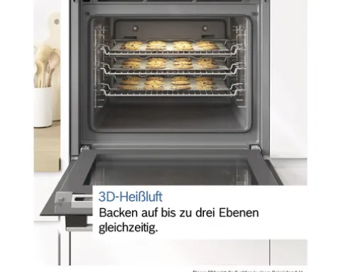 Bosch Backofenset HBD672LS83 Nutzvolumen 71 l Maße BxHxT 59,4 cm x 59,5 cm x 54,8 cm