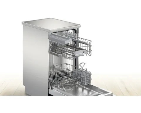 Bosch Freistehender Geschirrspüler 45 cm für 10 Maßgedecke 8,9 l 46 dB (A) SPS2HKI42E edelstahl