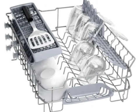 Bosch Freistehender Geschirrspüler 45 cm für 10 Maßgedecke 8,9 l 46 dB (A) SPS2HKI42E edelstahl