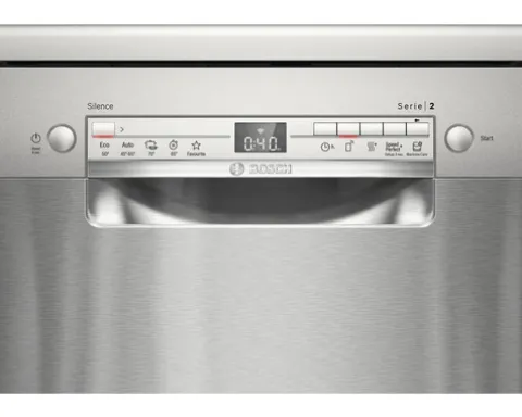 Bosch Freistehender Geschirrspüler 45 cm für 10 Maßgedecke 8,9 l 46 dB (A) SPS2HKI42E edelstahl