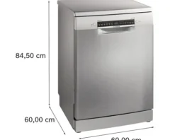 Bosch Freistehender Geschirrspüler 60 cm für 14 Maßgedecke 9 l 42 dB (A) SMS4EMI06E edelstahl