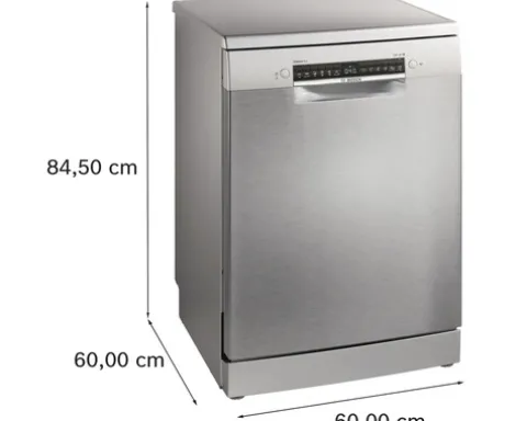Bosch Freistehender Geschirrspüler 60 cm für 14 Maßgedecke 9 l 42 dB (A) SMS4EMI06E edelstahl