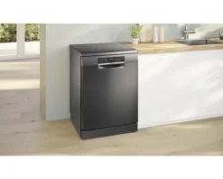 Bosch Freistehender Geschirrspüler 60 cm für 14 Maßgedecke 9 l 42 dB (A) SMS6ECC12E schwarz