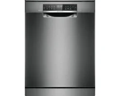 Bosch Freistehender Geschirrspüler 60 cm für 14 Maßgedecke 9 l 42 dB (A) SMS6ECC12E schwarz