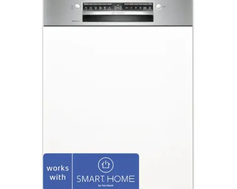 Bosch Teilintegrierter Geschirrspüler 60 cm für 14 Maßgedecke 9 l 42 dB (A) SMI4ECS28E
