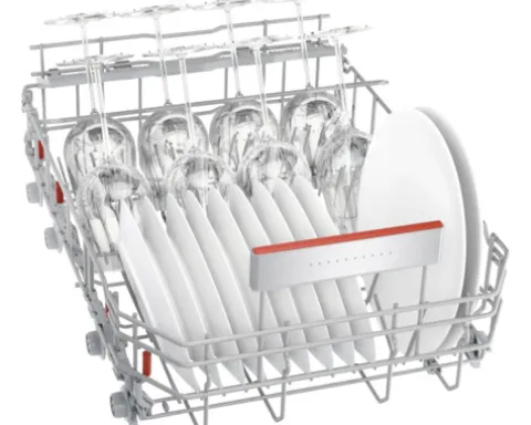 Bosch Teilintegrierter Geschirrspüler 45 cm für 10 Maßgedecke 8,9 l 42 dB (A) SPI6ZMS29E