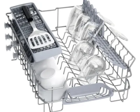 Bosch Teilintegrierter Geschirrspüler 45 cm für 10 Maßgedecke 8,9 l 46 dB (A) SPI2HKS42E
