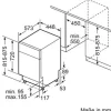 Bosch Unterbaugeschirrspüler 45 cm für 10 Maßgedecke 9,5 l 44 dB (A) SPU4HMS10E edelstahl
