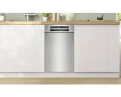 Bosch Unterbaugeschirrspüler 45 cm für 10 Maßgedecke 9,5 l 44 dB (A) SPU4HMS10E edelstahl