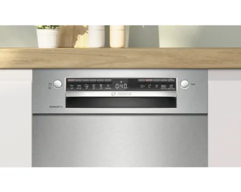 Bosch Unterbaugeschirrspüler 45 cm für 10 Maßgedecke 9,5 l 44 dB (A) SPU4HMS10E edelstahl