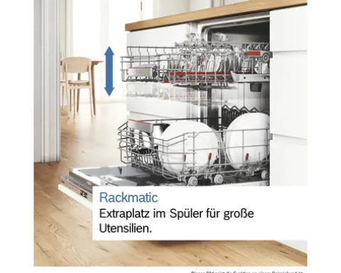 Bosch Unterbaugeschirrspüler 45 cm für 10 Maßgedecke 9,5 l 44 dB (A) SPU4HMS10E edelstahl