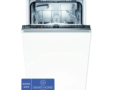 Bosch Vollintegrierter Geschirrspüler 45 cm für 9 Maßgedecke 9,5 l 48 dB (A) SPV2IKX10E