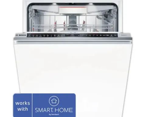 Bosch Vollintegrierter Geschirrspüler 60 cm für 14 Maßgedecke 9,5 l 42 dB (A) SMD8TCX04E