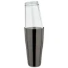 Boston Shaker, Edelstahl, GMB, Gunmetal black mit original amerikanischen Mixing Glas, 28oz