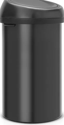 Brabantia Abfallbehälter Mit Soft Touch Öffnung 60 Liter HxBxT 71 x 40 x 40 cm Metall Matt Schwarz