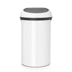 Brabantia Abfallbehälter Mit Soft Touch Öffnung 60 Liter HxBxT 71 x 40 x 40 cm Metall Weiß