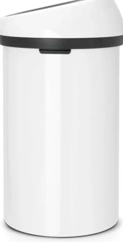 Brabantia Abfallbehälter Mit Soft Touch Öffnung 60 Liter HxBxT 71 x 40 x 40 cm Metall Weiß