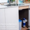 BRITA 3-Wege-Küchenarmatur (Edelstahl, rund) inkl. 1 x BRITA P 1000 Wasserfilter – Küchenarmatur für gefiltertes und ungefiltertes Wasser direkt aus der Leitung