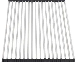 CENTA Abtropfgitter 48 x 34 cm ausrollbar edelstahl schwarz