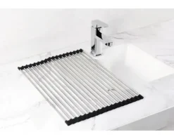 CENTA Abtropfgitter 48 x 34 cm ausrollbar edelstahl schwarz