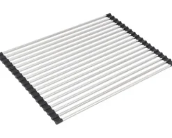 CENTA Abtropfgitter 48 x 34 cm ausrollbar edelstahl schwarz