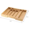 CENTA Besteckeinsatz flexibel BxTxH 33,3-53,3 x 38,4 x 6,5 cm aus Bambus
