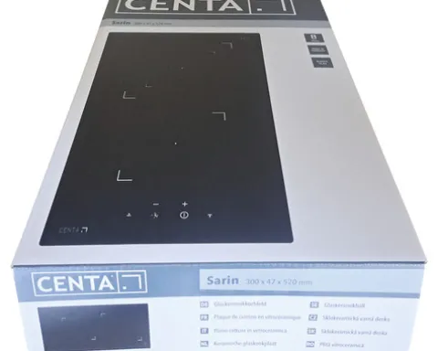 CENTA Domino Kochfeld SARIN 30 x 52 cm 2 Kochzonen Sarin 30