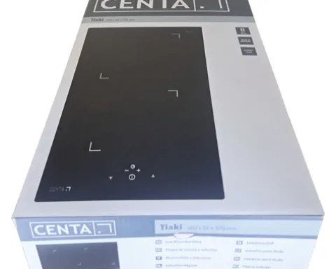CENTA Induktionskochfeld TIAKI Rahmenlos 30 x 52 cm 2 Kochzonen