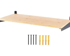 CENTA Regalboden REGULUS 600 x 280 mm bambus/schwarz