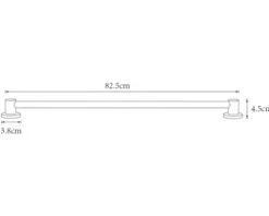 CENTA Reling Wandstange 82,5 cm edelstahl