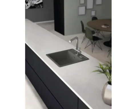 CENTA Spüle ALCOR 50 490 x 510 mm asphalt dunkelgrau ALCOR 50 DG