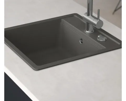 CENTA Spüle ALCOR 50 490 x 510 mm asphalt dunkelgrau ALCOR 50 DG