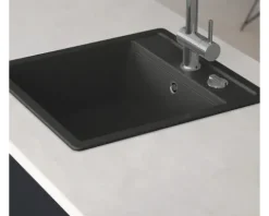 CENTA Spüle ALKOR 50 490 x 510 mm schwarz ALCOR 50 BL