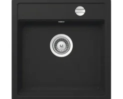 CENTA Spüle ALKOR 50 490 x 510 mm schwarz ALCOR 50 BL