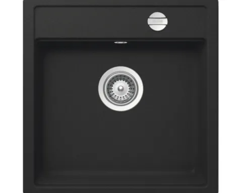 CENTA Spüle ALKOR 50 490 x 510 mm schwarz ALCOR 50 BL